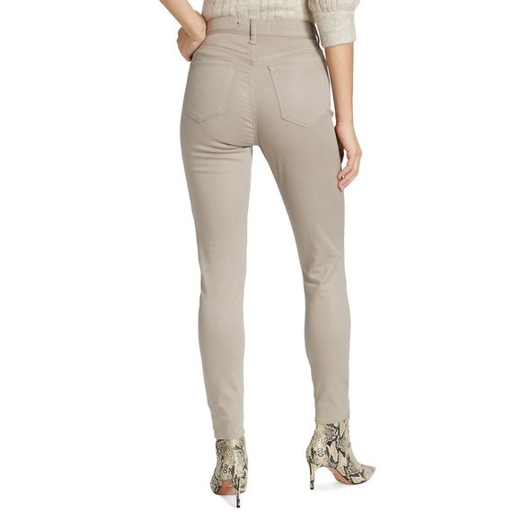 JOE'S JEANS Charlie High-Rise Stretch Coated Skinny Ankle Jeans Stoneware - 25 - Picture 3 of 7